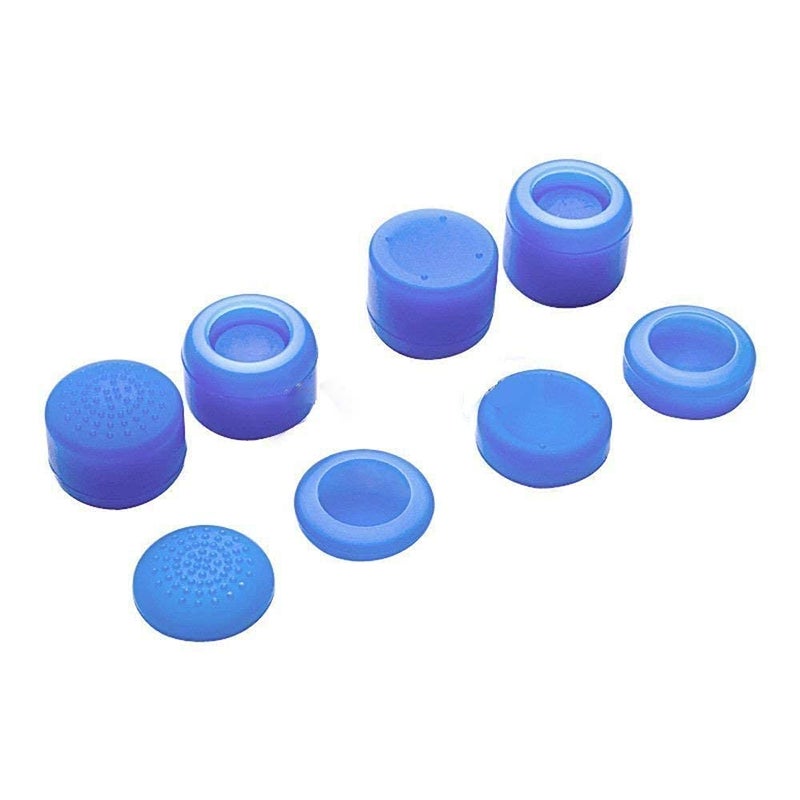 Ambertown Pack of 8 pcs Analog Controller Gamepad Raised Antislip Thumb Stick Grips Thumbsticks Joystick Cap Cover for PS5, PS4, PS3, Switch Pro, Xbox one, Xbox 360, Wii U, PS2 Controller (Blue) - Image 2
